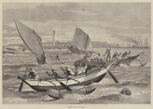 Barche di Ceylon a Galle